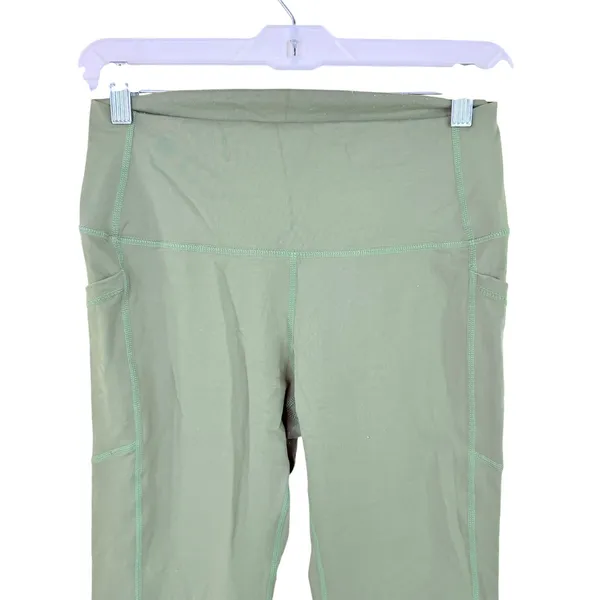 BuffBunny Sage Green Workout Leggings Size Large - Image 2