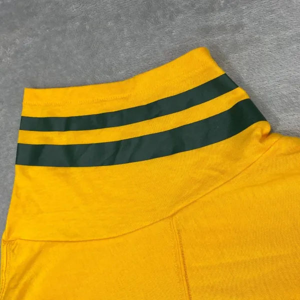 Nike Green bay Packers Jersey Womens Large Yellow Short Sleeve V Neck Pullover - Image 4