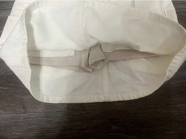 White Jean Hollister Skirt Denim Mini 1 - Image 2