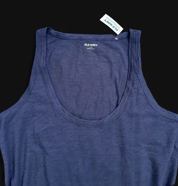 Old Navy Dark Blue Scoop Neck Tank Top - Image 3