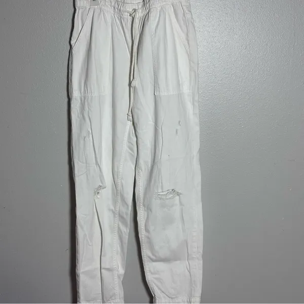 Aerie Women Cargo Ripped Waist Elastic Waist‎ Pants size S - Image 2