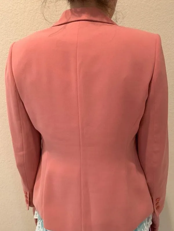 Vintage Pink Blazer Size 4 - Image 4