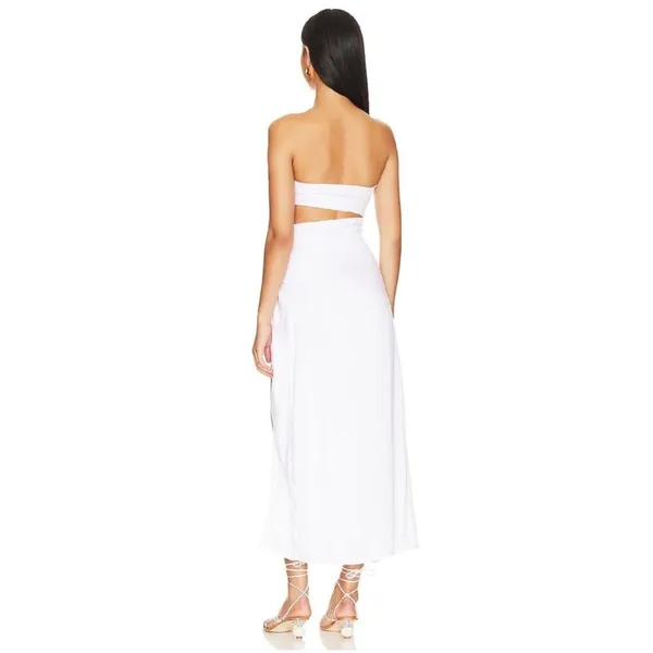 NWT Lovers + Friends Forget Me Knot Midi Tie Dress XS - Image 4