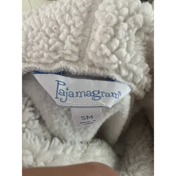 PajamaGram Women's Blue Super Soft Fleece Cowl Neck Long Sleeve PJ Set Size‎ SM - Image 3