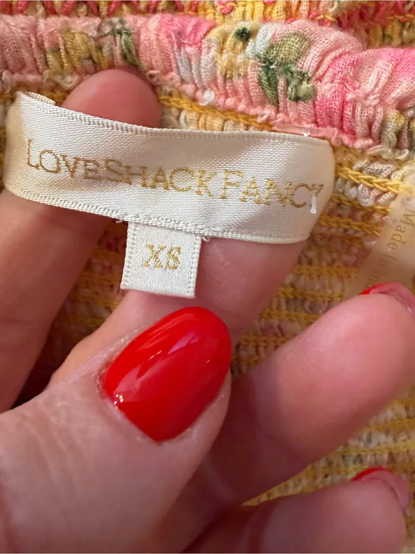 LoveShackFancy Aya Smocked Ruffled Sundress in Chateau Rose - Image 6