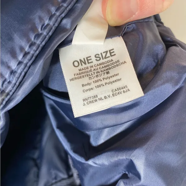 j.crew factory Puffer‎ Tote Bag in navy blue - Image 8