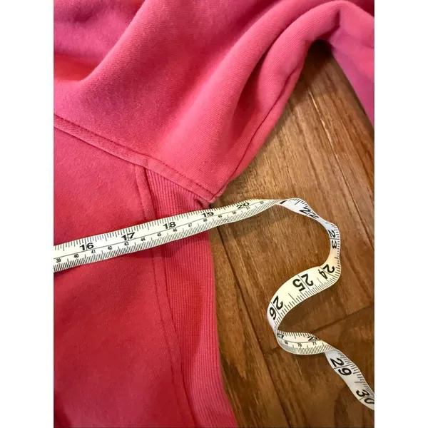 Lululemon rasberry pink scuba fleece fill zip with hood size 8 - Image 6