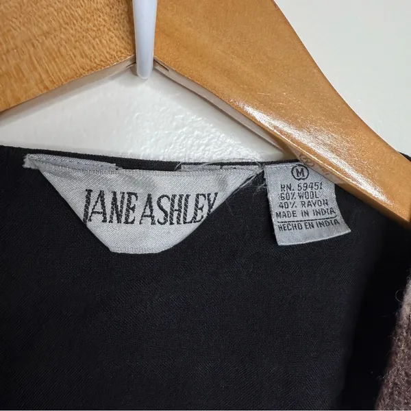 Vintage Jane Ashley Wool Blend Vest Southwestern Women’s Size Medium Embroidered - Image 4