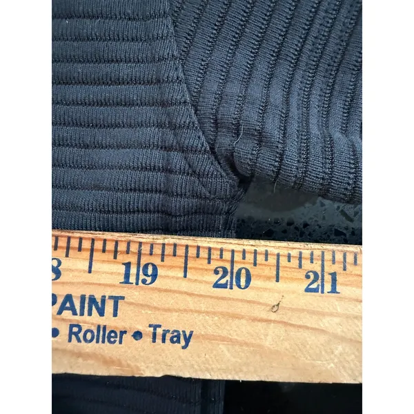 TravisMathew Charter Cruise Black Ribbed Short Sleeve Crop Top 1LE014 Womens M - Image 6