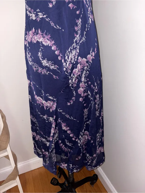 Free People Navy Combo Cannaday Maxi Dress Size Small - Image 7