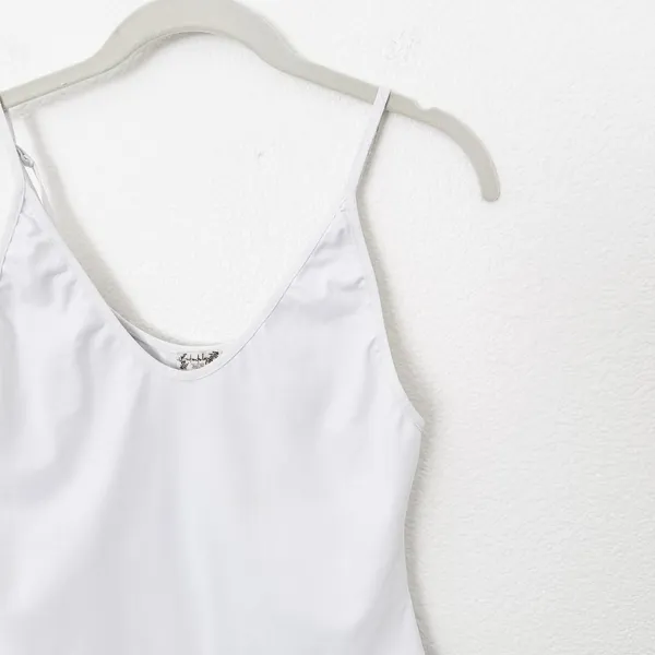 [Free People] White Rosie Duo Bodysuit One-Piece V-Neck Casual Top Size Medium M - Image 7