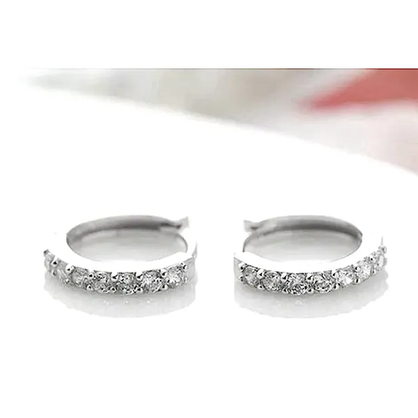 Huggie Hoop Earrings |‎ 925 Sterling Silver - Image 3