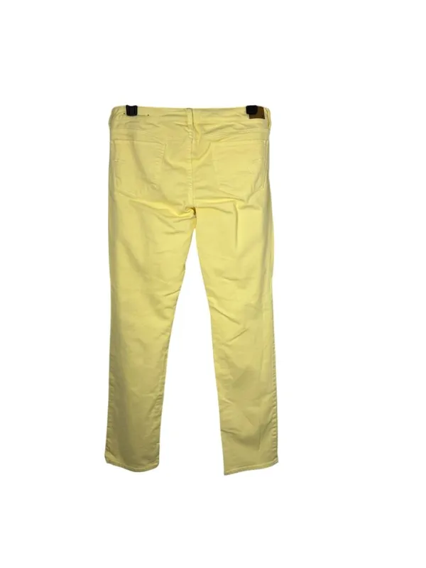 American Eagle Skinny Jeans Womens 14 Low Rise Butter Yellow Stretch Denim - Image 3