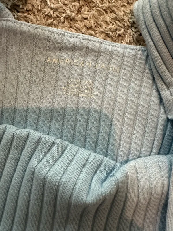 American Eagle Blue Crop Top - Image 2