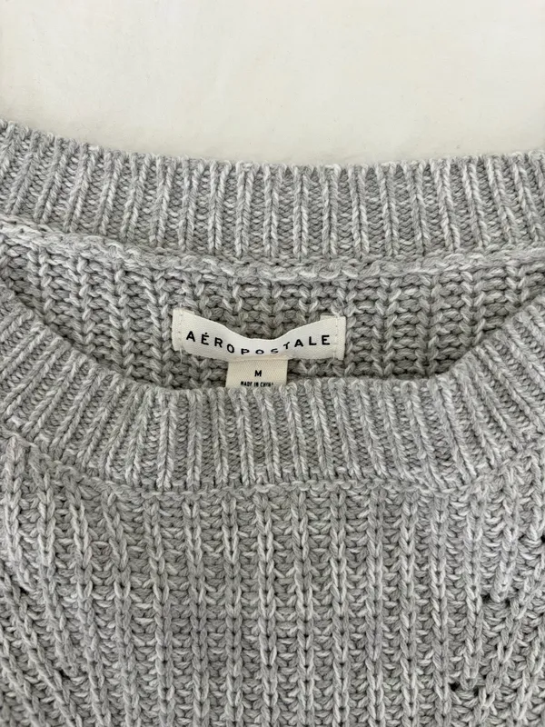 Aeropostale Gray Sweater  - Image 3
