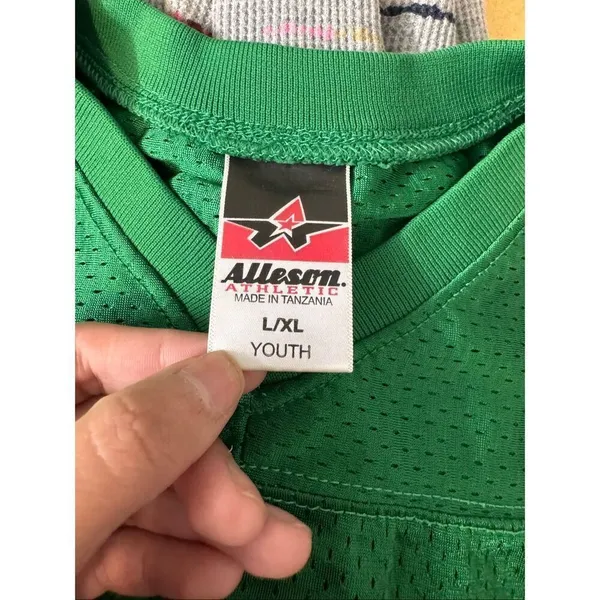 Athletic Works Alleson Athletic Green Mesh Football Jersey | Youth L/XL Fits Women’s Small - Image 6