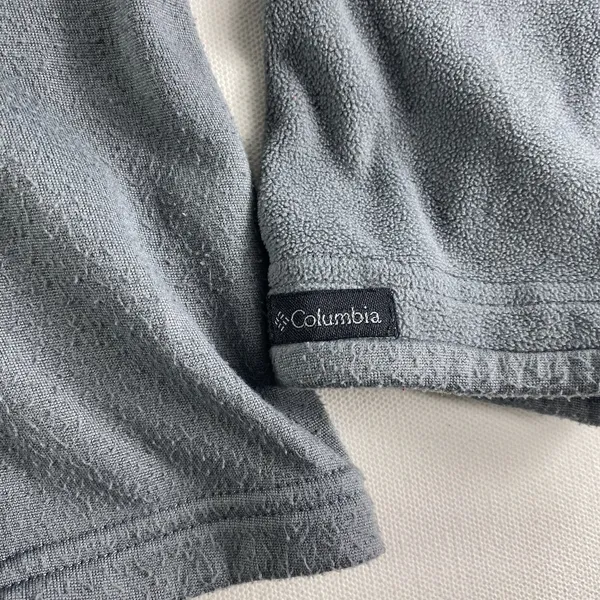 Columbia Hoodie Sweatshirt Women's Medium Gray Pullover Fleece Ladies - Image 2