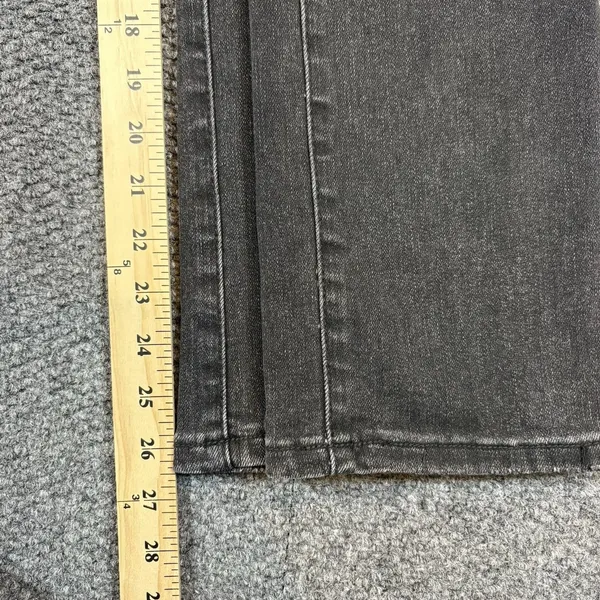 Risen Jeans Womens 1/25 Black Charcoal Skinny High‎ Rise Distressed - Image 9