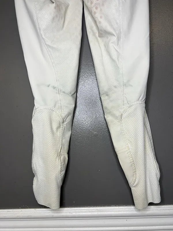Ariat Pro Series Pants Womens 22R White Riding Breeches Ankle Grip Stretch - Image 8