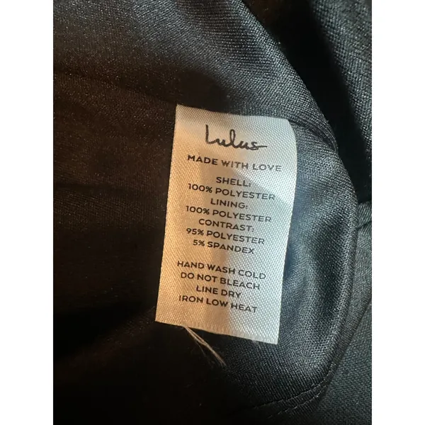 Lulus Black Ruched Mesh Mini Dress Tulle Ruffle Shoulder V-Neck XS Homecoming - Image 5