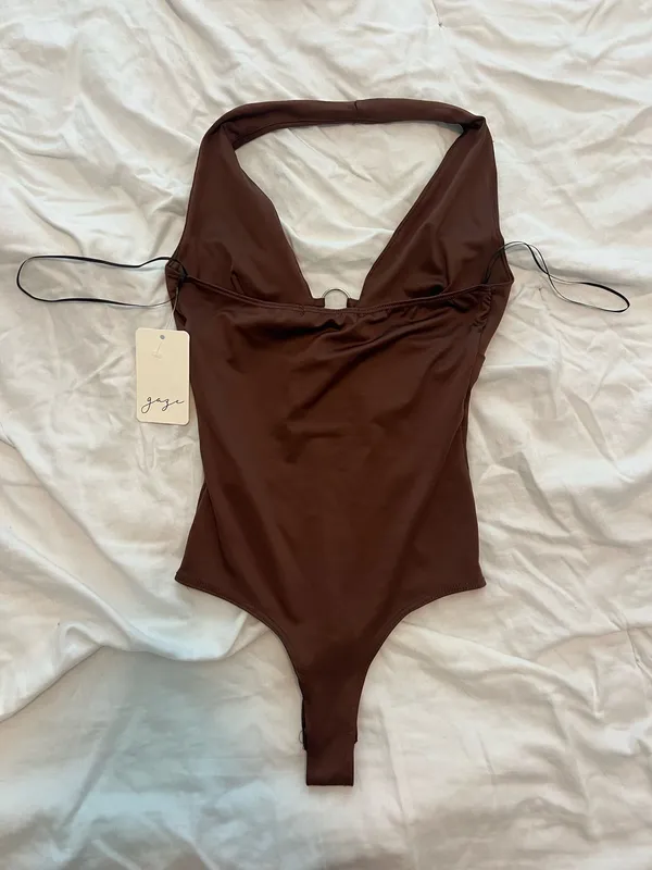 Gaze USA Brown Bodysuit Size Small - Image 3