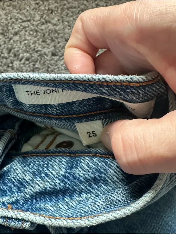 Denim Forum Women's Light Blue Joni High Rise Loose Straight Jeans - Image 5