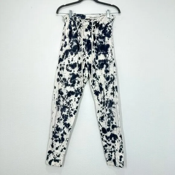 Bassike Size Small Tie-dyed Organic Cotton-jersey Track‎ Pants In White Lounge - Image 2