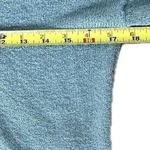 Garage Women’s XS Blue Gray Cropped V-Neck Knit Sweater Y2K 2000s Minimalist - Image 5