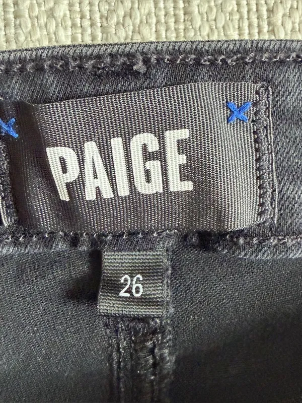 Paige Hoxton Ankle Jeans in Magical Night Black Skinny Jeans Size 26 - Image 6