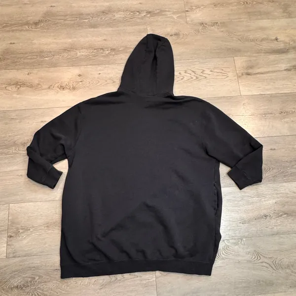 Nike Air Hoodie‎ Black Rose Gold Logo Sweatshirt Pullover Womens Size Large L - Image 2