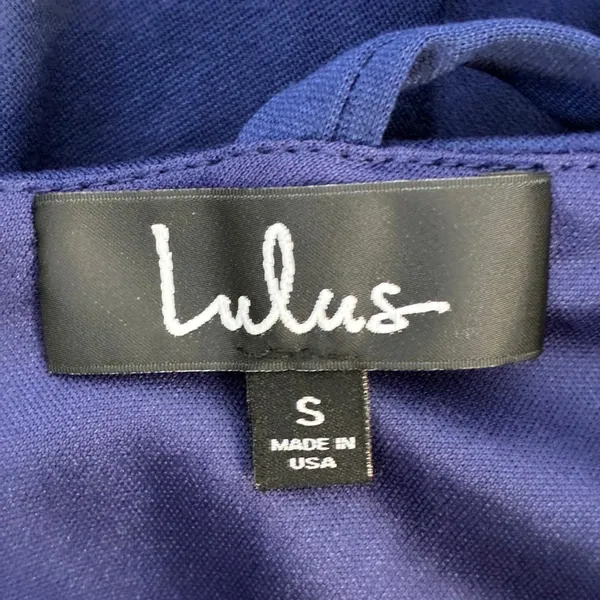 NWT Lulus Skater Mini Dress Navy Blue Cocktail V-Neck Date Night Size S - Image 5