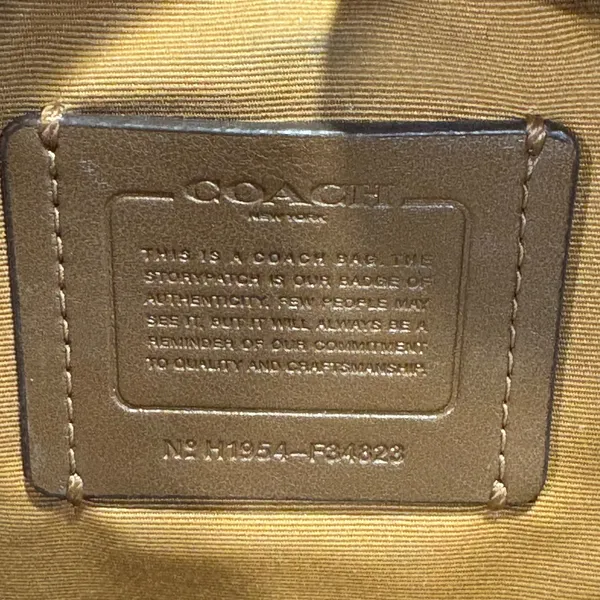 Coach Pebbled‎ Leather Crossbody Bag Chalk White Gold Hardware F29210 - Image 10