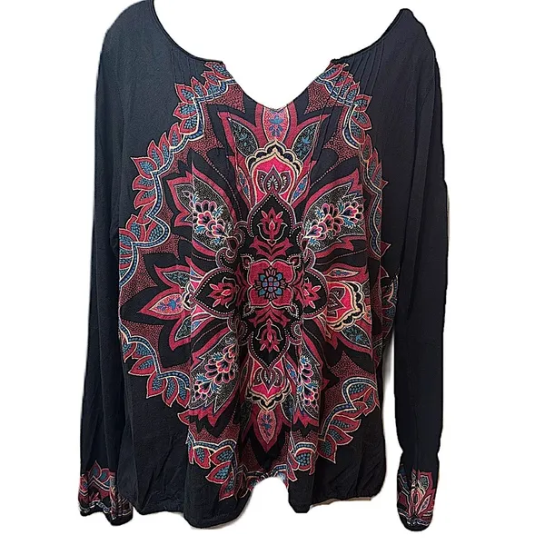 Lucky Brand Women's Boho Top Size‎ XL - Image 4