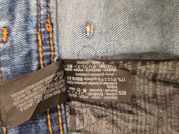 Zara Wide Leg High Rise Blue Jeans 4 - Image 7