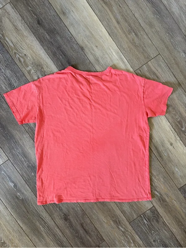 Aerie Coral Oversized Boyfriend Tee - Image 4