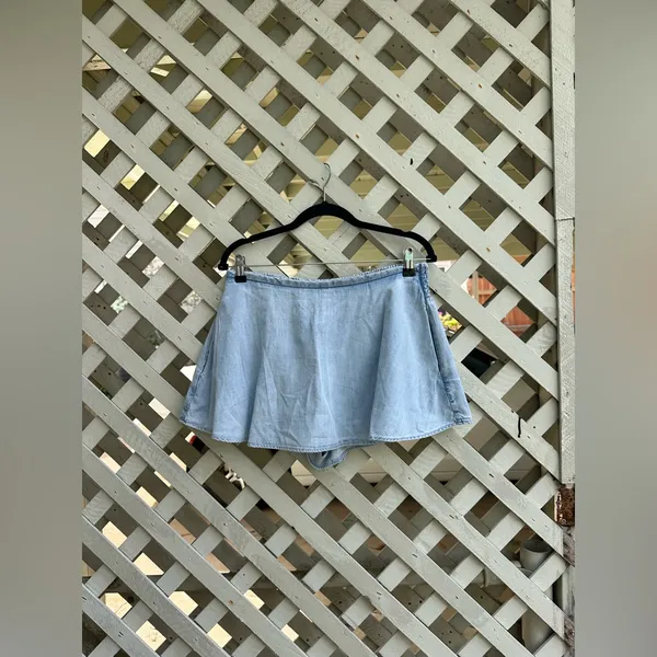 Free People Paradise Found Denim Skort - Image 5