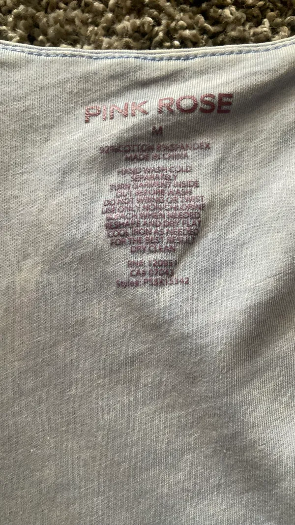 Pink rose tank top - Image 2