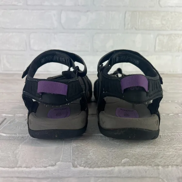Teva Tirra Sandals Women 7.5 Black Gray Strappy Adjustable Hiking Comfort Sporty - Image 3