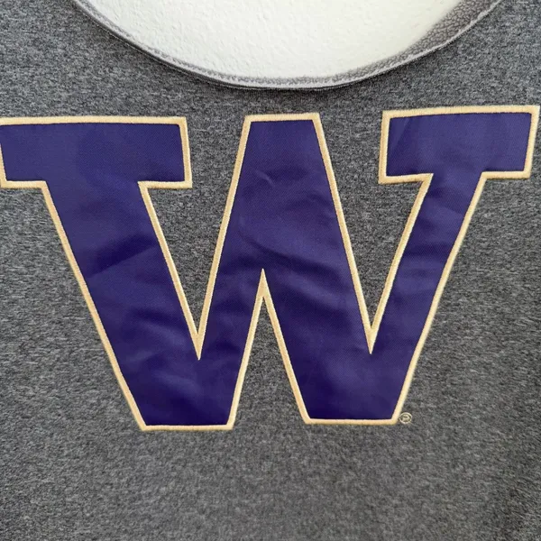 University of Washington Huskies Off the Shoulder Sweatshirt - Image 3