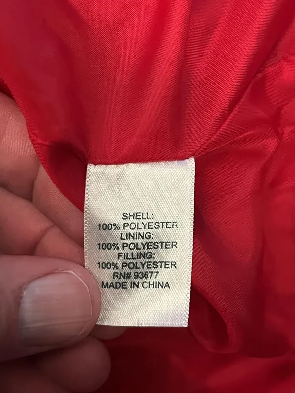 St Johns Bay Vest Womens Large Red Quilted Puffer Lightweight Zip Front Pockets - Image 6