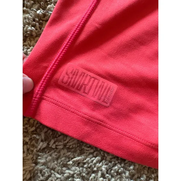Smartwool berry red athletic biker shorts - Image 2