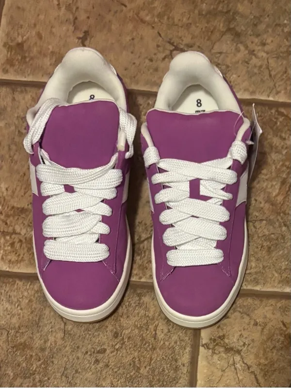 NWT No Boundaries Women's Chunky Lace-Up Skate Sneakers sz 7 - Image 2