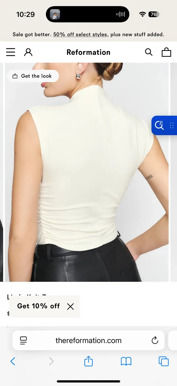 Reformation Lindy Knit Top - Image 6