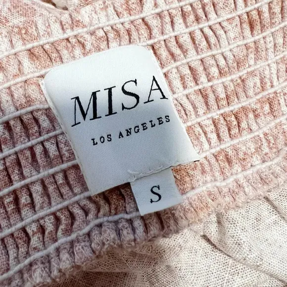 MISA Floral Tiered Mini Skirt in Pink‎ size Small - Image 4