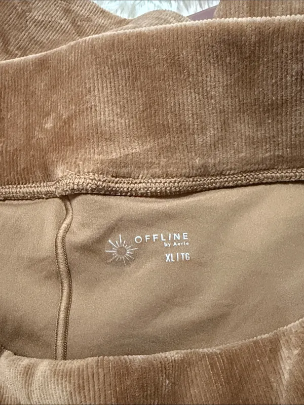 Offline by Aerie Brown Corduroy Skater Skirt - Image 3
