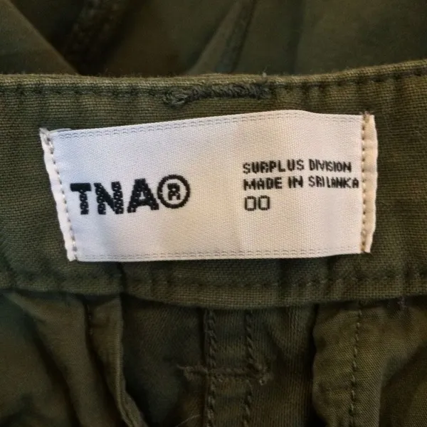 TNA Green Cargo jeans 00 pants - Image 9