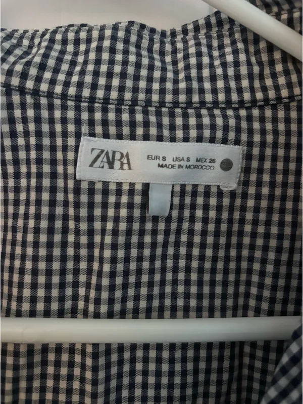 Zara button up gingham shirt  - Image 3