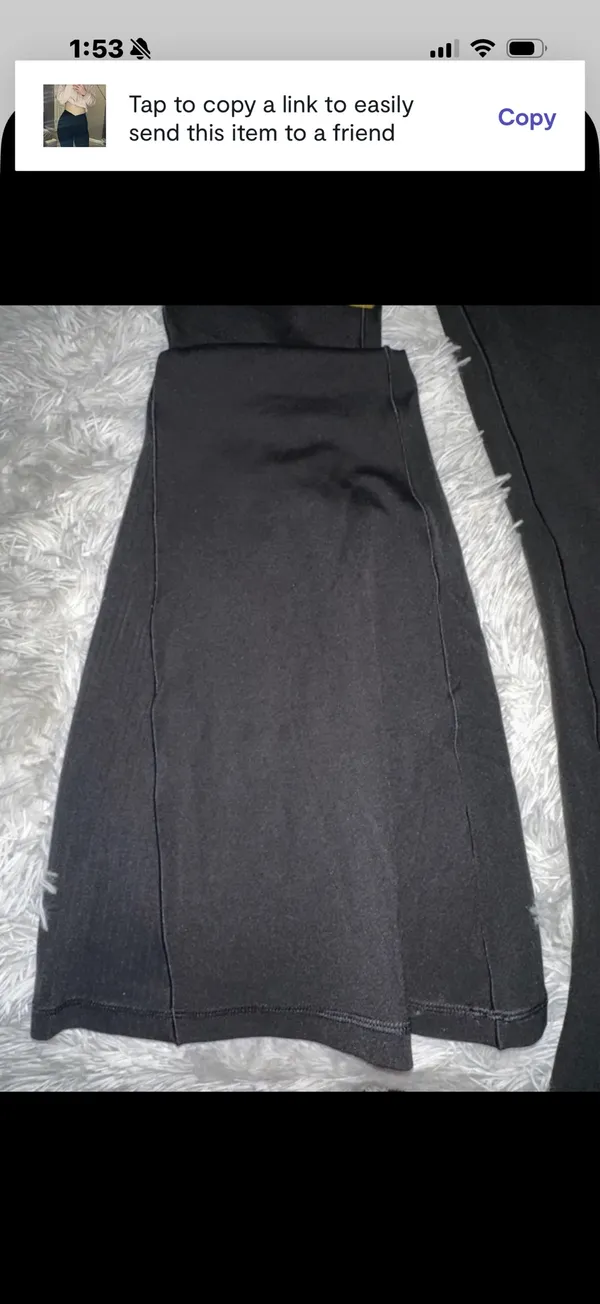 Aerie Black Crossover Flare Leggings - Image 3