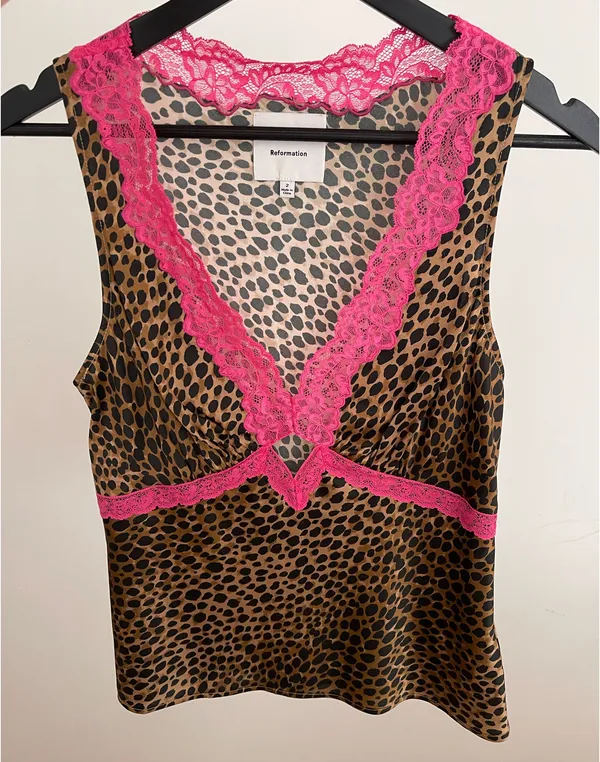 Reformation Silk Top - Image 3