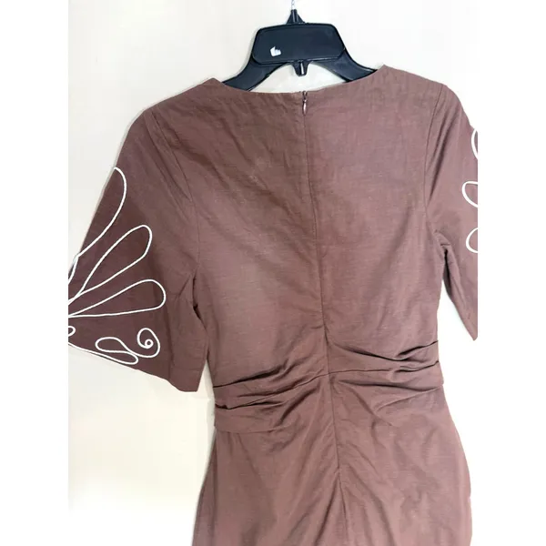 Mon Renn Essie brown Mini Dress Small - Image 6